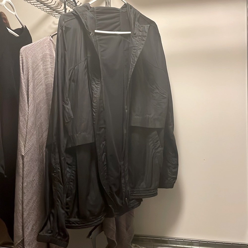 Size 10 (missing tag) Lululemon Black Rain Jacket